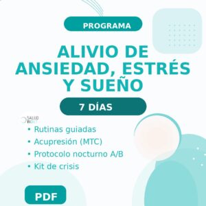Guía PRO 7 días: Ansiedad, Estrés y Sueño (PDF descargable)