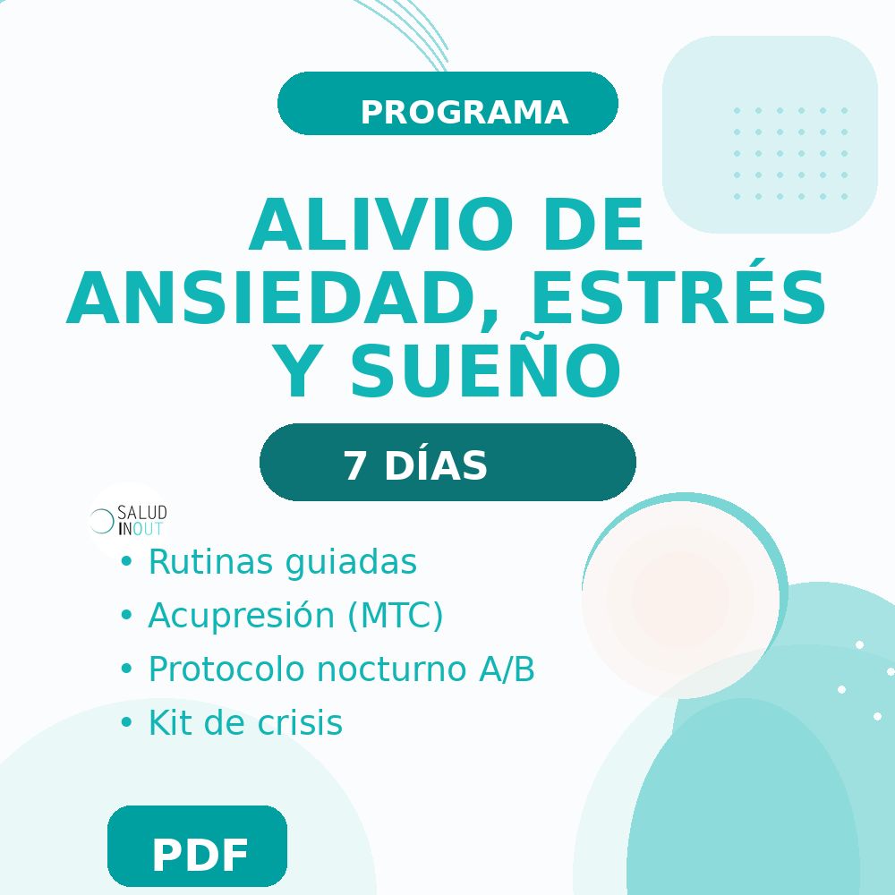 Guía PRO 7 días: Ansiedad, Estrés y Sueño (PDF descargable)